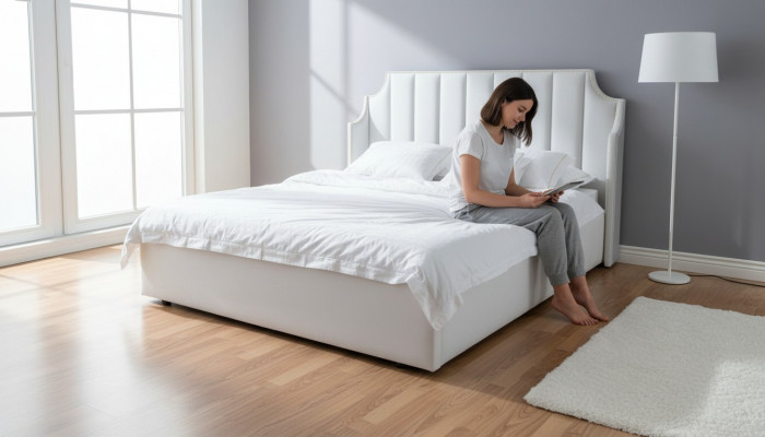 Lieder Design Bett Better Bestiet Modernen Gestell Schlofzëmmer Luxus Hotel Duebel
