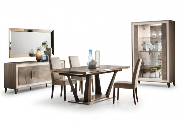 Italienesch Designer Iesszëmmer Set Garnitur Stull Dësch Grupp 5-deel NeI