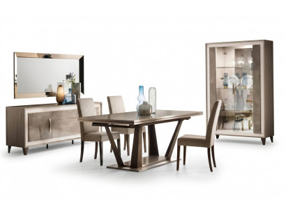 Italienesch Designer Iesszëmmer Set Garnitur Stull Dësch Grupp 5-deel NeI