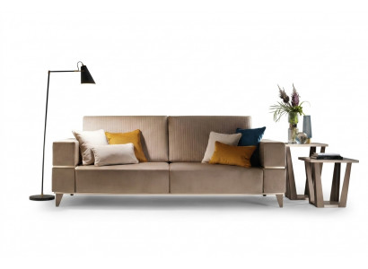 Canapé Sofa Polster 3-Sëtzer Textil Sofae Couchen Sëtz Garnituren Design Neit Club