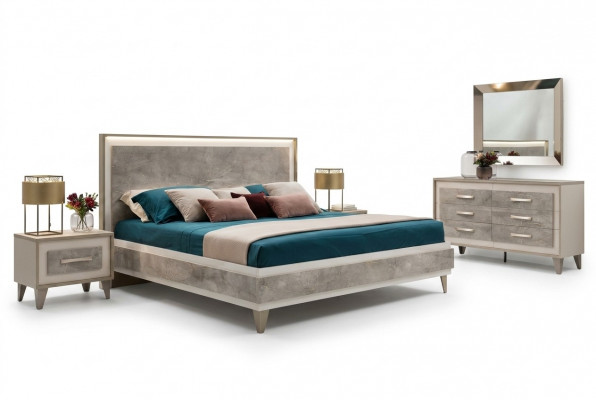 arredoclassic Italienesch Schlofzëmmer Miwwel Design Garnitur Bett Nuecht Dësch