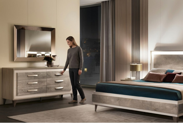 Designer Kommode Sideboard Anrichte Regal Wunnzëmmer Luxus