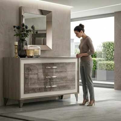 Kommod Schaf Bord Kommoden Designer Edel Dekor Luxus Schief Holz