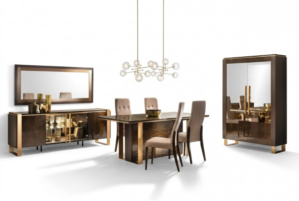 Iessdësch Dësch Grupp Iesszëmmer Holz Wunnzëmmer Garnitur Design Still