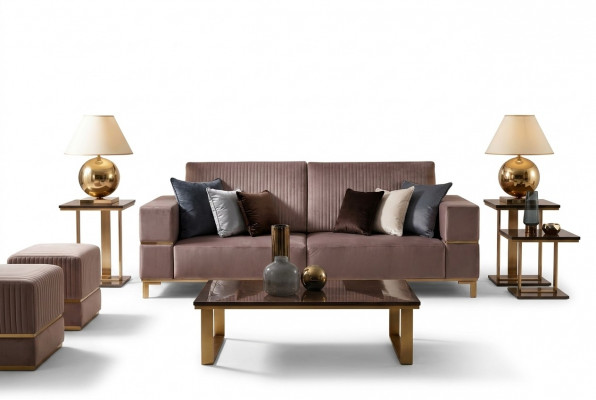 Edle Designer-Soffatafel Bäistellësch Sofa Wunnzëmmer Dësch Dëscher Edelstol