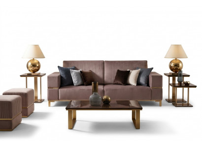 Edle Designer-Soffatafel Bäistellësch Sofa Wunnzëmmer Dësch Dëscher Edelstol