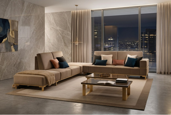 Wunnlandschaft, Couch, Polster, Textil, Stoffer, Lieder, Sëtz Garnitur, Eck, Ecksofa, L-Form