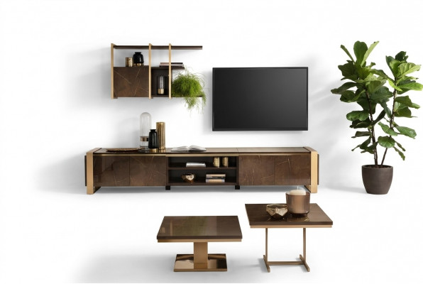 Couchtisch Sofa Couch Dësch Moderne 2-teilecht Set Kaffisdësch Niewendësch