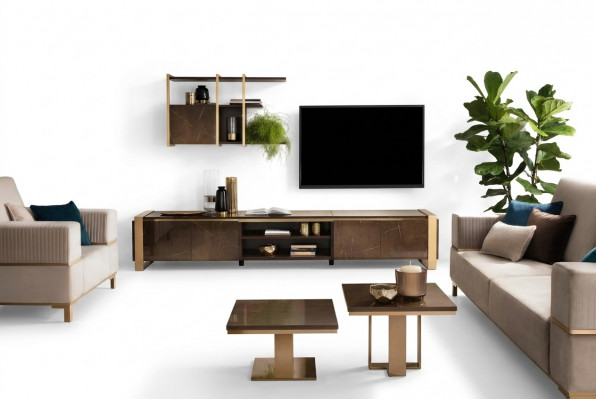 Luxus Sideboard TV Lowboard RTV XXL Schaf Tisch Wunnzëmmer Holz RTV Neien Hotel