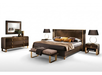 Luxus-Schlofzëmmer-Bett Duebelstil Modern Gepolstert Better Italienesch