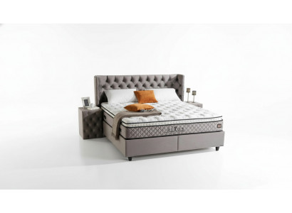 Bettgestell Stoff Miwwelen Luxus Modern Better Bett Textil Schlofkummer Design