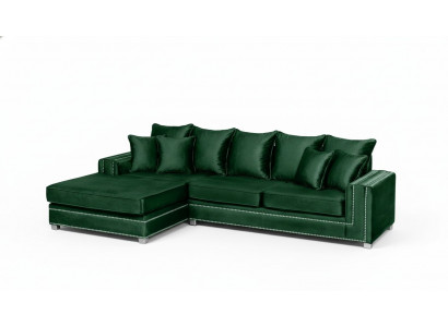 Ecksofa L-Form Textil Luxus Design Wunnlandschaft Polster Sofa Sofae Miwwelen