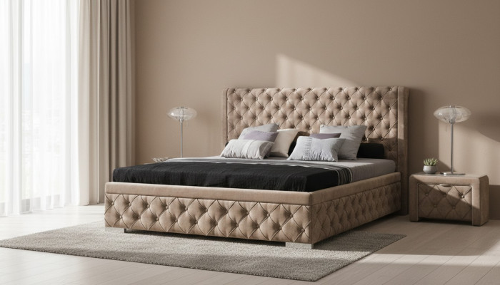 Bett 2x Nowuersaach 3 Deeler Schlofkummer Set Luxus Design Miwwelen Modern Better Nei