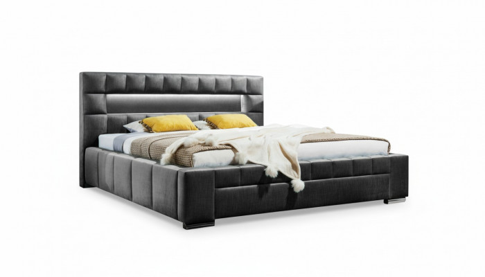 Bett inkl LED Beliichtung Schlofkummer Design Miwwelen Modern Better Luxus Duebel