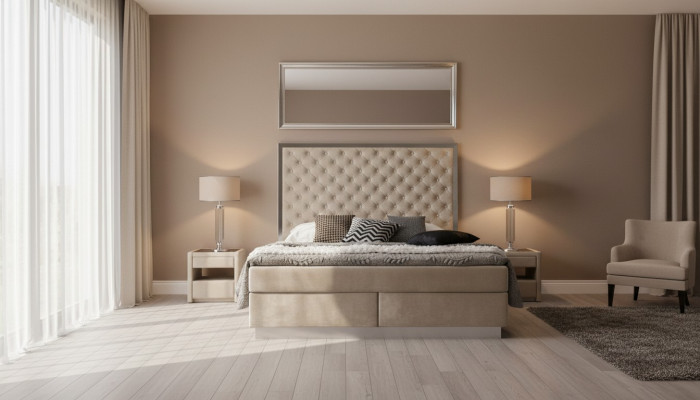 Komplett Bett Boxspring Better Luxus Design Schlofzëmmer Miwwelen Edelstol