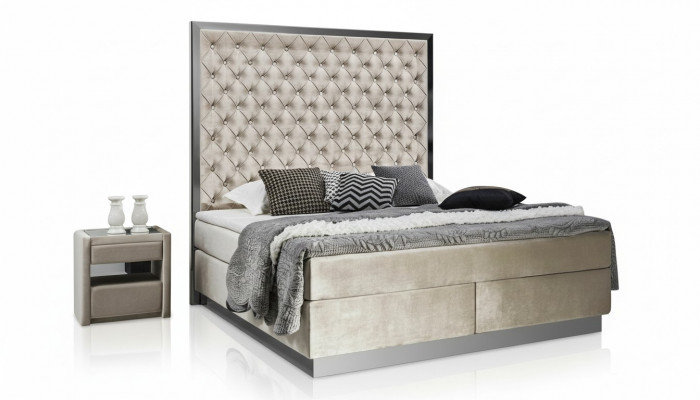 Komplett Bett Boxspring Better Luxus Design Schlofzëmmer Miwwelen Edelstol