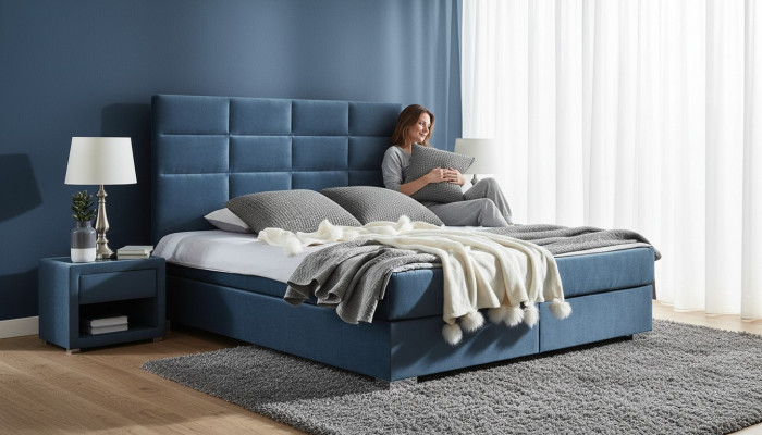 Luxus Boxspringbett 140 160 180 x 200cm Better Duebeltschlofkummer Miwwelen Stëbs