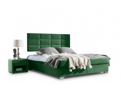 Boxspring Schlofschlofzëmmer Luxus-Bett Better Duebel Miwwelen Stoff 140 160 180 x 200cm