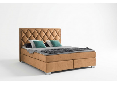 Luxus Boxspring Bett Stoff Hotel Beige Better Schlofkummer Miwwelen Design Duebel