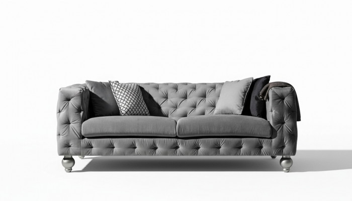 Dreisëtzer Stoff Wunnzëmmer Gro Design Sofa Sofas Samt xxl grouss Polster Couchen