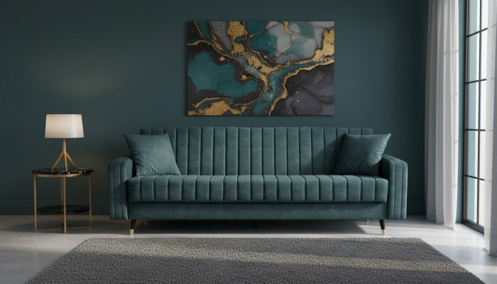 Dräisëtzer Stoff Wunnzëmmer Rosa Design Sofa Sofas Samt XXL grouss Polster Couchen