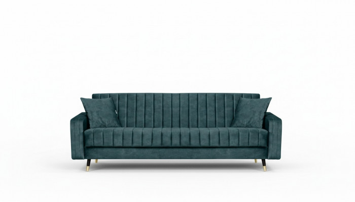 Dräisëtzer Stoff Wunnzëmmer Rosa Design Sofa Sofas Samt XXL grouss Polster Couchen
