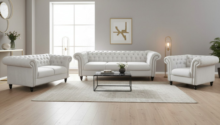 Dräisëtzer Stoff Stuff wäiss Design Sofa Sofae Samett xxl grouss Polster Couchen