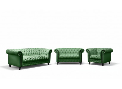 Moderne Designer Set 31 Sëtzer Chesterfield Sofas Wunnzëmmer Set