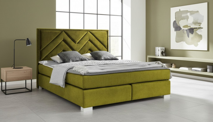 Bett Textilien Schlofkummer Design Miwwelen Modern Luxus Better 160x200 Bettgestell