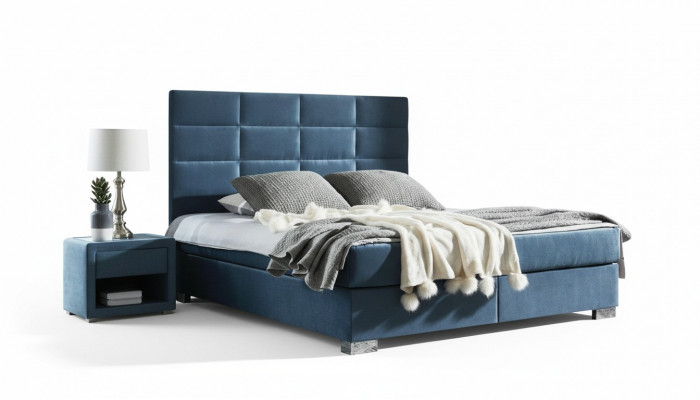 Bett Textil Schlofkummer Design Miwwelen Modern Luxus Better Bettgestell Stoff Nei
