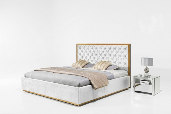 Bett Textil Schlofzëmmer Design Miwwel Modern Luxus Better Bettgestell 140x200