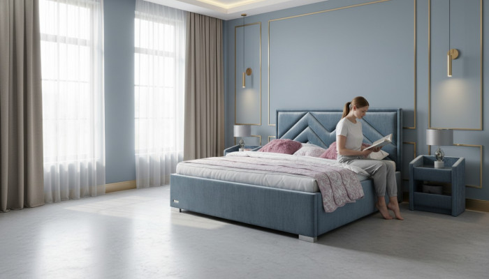 Komplett Schlofzëmmer Set Bett 2x Nuetsdësch 3 stéck. Sets Designer Luxus Better
