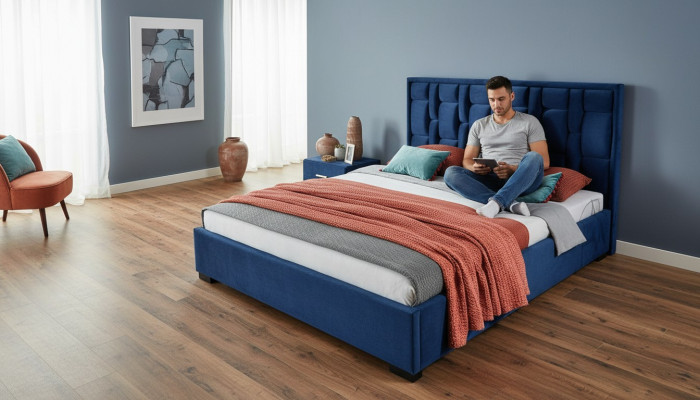 Blo Bett Designer-Schlofkummer Design Miwwelen Modern Luxus Better Gestell Neit