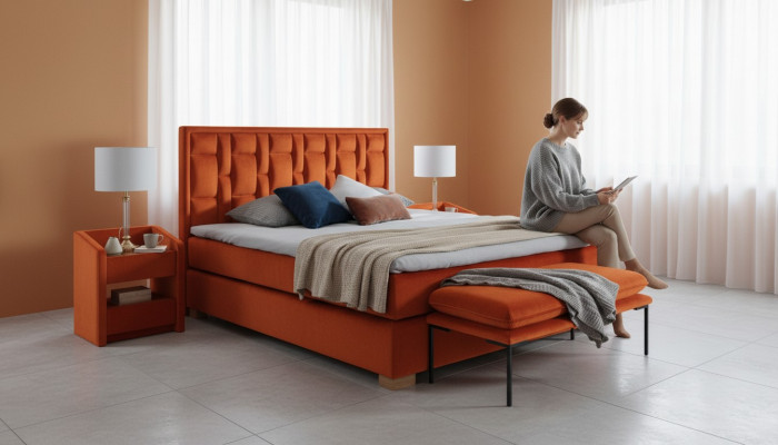 Bett Textil Schlofkummer Miwwelen Modern Better 140x200 Bettrahmen Boxspring Nei