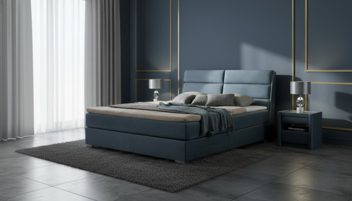 Bett Textil Schlofzëmmer Design Miwwelen Modern Luxus Better Bettgestell Samett Nei