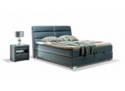 Bett Textil 2x Nuetsdësch 3 Stéck Schlofzëmmer Set Miwwelen Luxus Modern Betten Neie