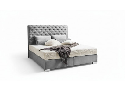 Chesterfield Boxspringbett Textil Schlofzëmmer Miwwelen Modern Better Stoff Nei