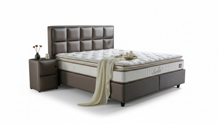 Bett Lieder Schlofzëmmer Miwwelen Qualitéit Modern Better Boxspring Nei