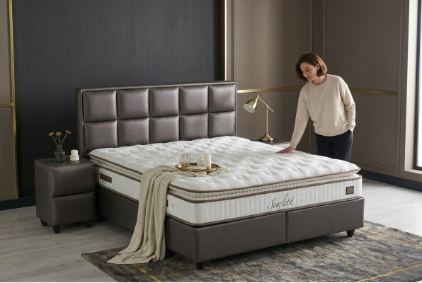 Bett Lieder 2er Nuetsdësch 3 Stéck Schlofzëmmer Set Miwwelen Modern Qualitéit Better Nei