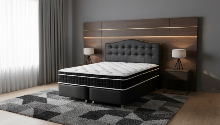 Bett Lieder Schlofkummer Miwwelen Luxus Modern Better Chesterfield Boxspring Neien