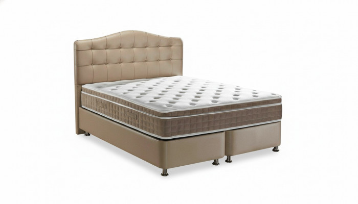 Bett Lieder 2x Nuetsdësch 3 Stéck Schlofzëmmer Set Miwwelen Modern Luxus Better Neien