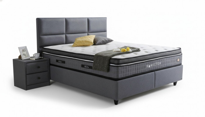 Bettgestell Stoff Miwwelen Luxus Modern Better Bett Textil Schlofkummer Design Neit