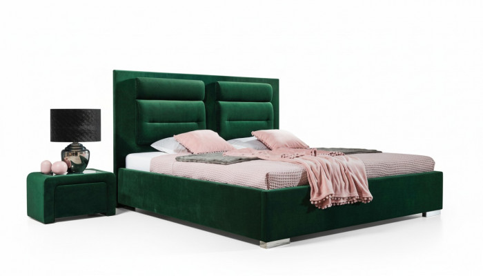 Luxus Boxspringbett Duebel Design Stoff Hotel Gréng Better Schlofzëmmer Miwwelen