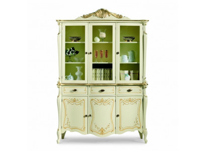 Vitrin Italienesch Luxus Stil Wunnzëmmer Miwwelen Schaf Barock Rokoko Stil Holz Neien