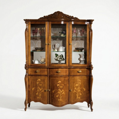 Miwwelen Luxus Holz Stil Schaf Anrichte Vitrinendësch Design Italienesch Miwwelen Nei