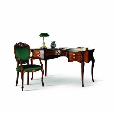 Schreifdësch Barock Rokoko Dësch 2tl. Set Garnitur Italienesch Miwwelen