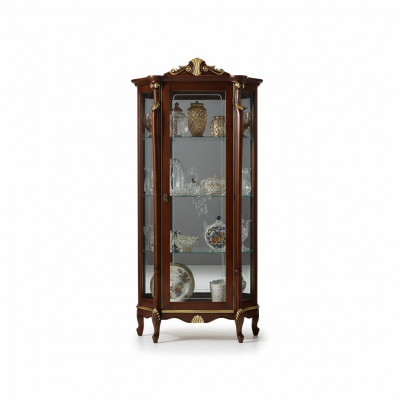 Italienesch Miwwelen Holz Klassesch Stil Design Vitrinn Schaf Regal Schranken