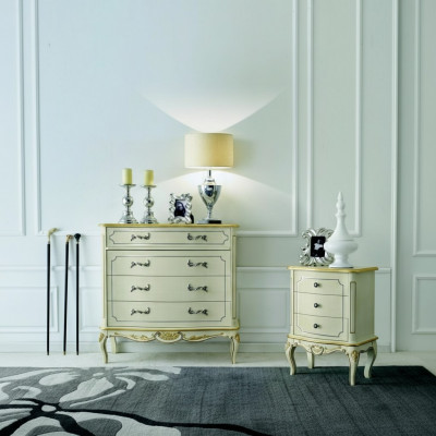 Design Miwwelen Stil Barock Kommode Holz Italien Miwwelen Anrichte Luxus Sideboard