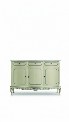 Designmiwwelen Stil Klassesch Kommode Wäiss Sideboard Holz Italienesch