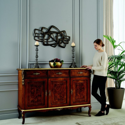 Schéint italienesch Miwwelenstil Barock Kommoud Schaf Schief Designer